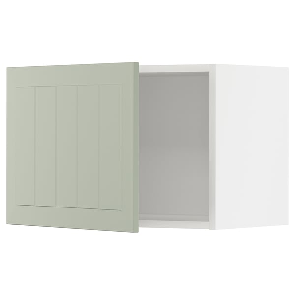 METOD wall cabinet, white/Stensund light green, 60x40 cm
