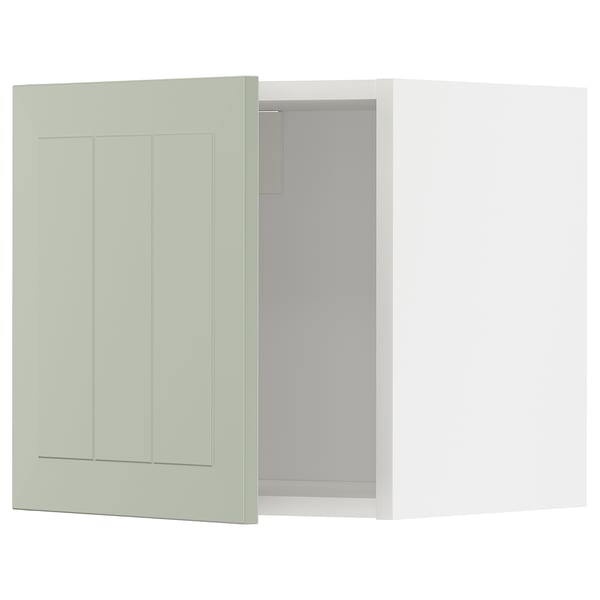METOD wall cabinet, white/Stensund light green, 40x40 cm
