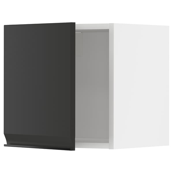 METOD wall cabinet, white/Upplöv matt anthracite, 40x40 cm