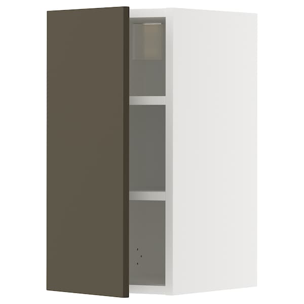 Ikea METOD - Wall cabinet with shelves, white/Havstorp brown-beige, 30x60 cm