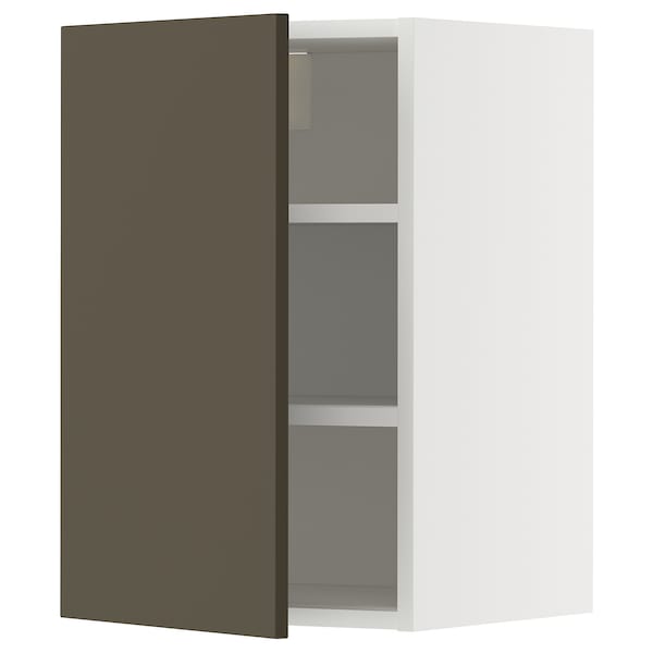 Ikea METOD - Wall cabinet with shelves, white/Havstorp brown-beige, 40x60 cm