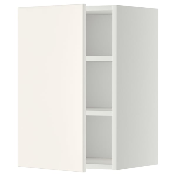 METOD wall cabinet with shelves, white/Veddinge white, 40x60 cm