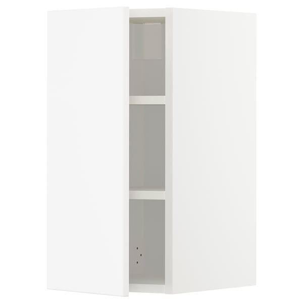 METOD wall cabinet with shelves, white/Veddinge white, 30x60 cm