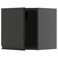 METOD wall cabinet, black-grey/Upplöv matt anthracite, 40x40 cm