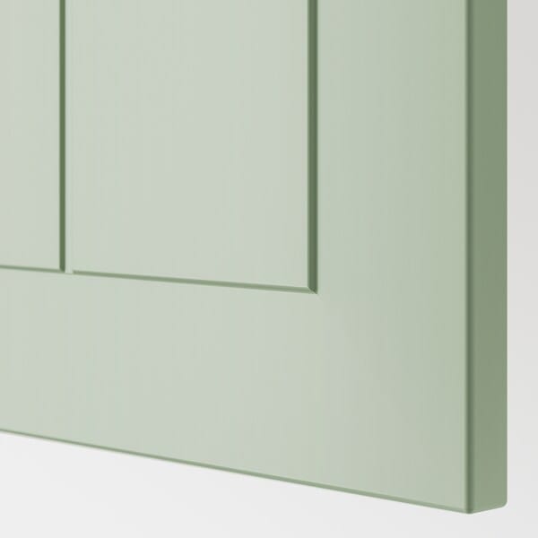 Ikea METOD - Wall cabinet horizontal w push-open, white/Stensund light green, 60x40 cm