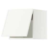 METOD wall cabinet horizontal, white/Aspudden matt white, 40x40 cm