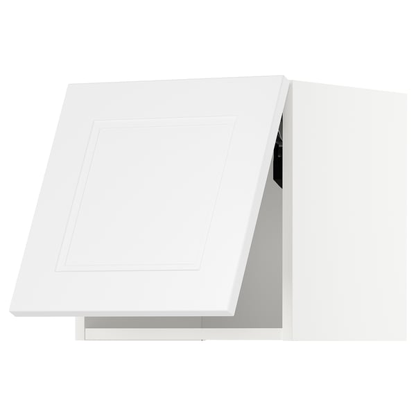 METOD wall cabinet horizontal, white/Axstad matt white, 40x40 cm