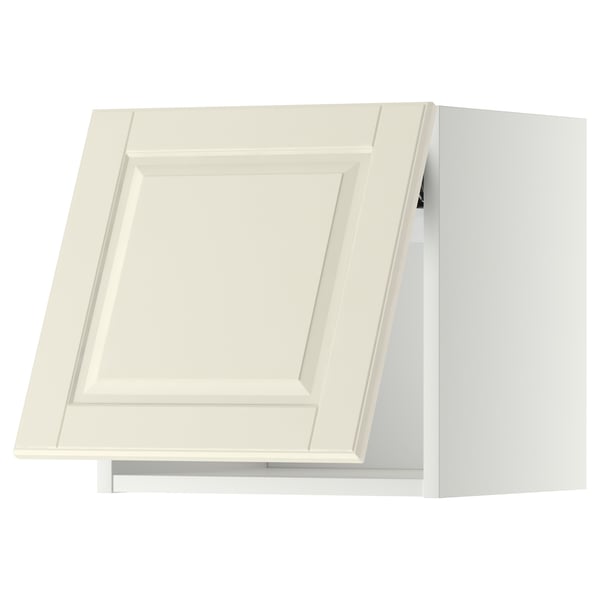 METOD wall cabinet horizontal, white/Bodbyn off-white, 40x40 cm