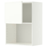 METOD wall cabinet for microwave oven, white/Aspudden matt white, 60x80 cm