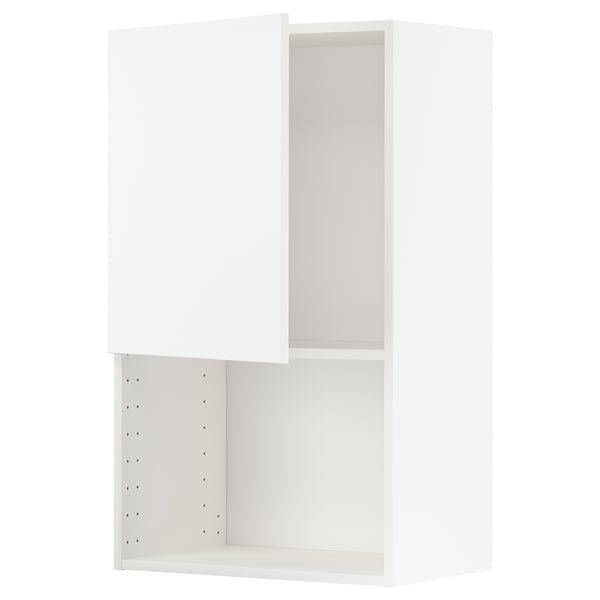 METOD wall cabinet for microwave oven, white/Veddinge white, 60x100 cm