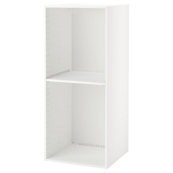 METOD high cabinet frame for fridge/oven, white, 60x60x140 cm