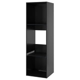 METOD high cabinet f built-in appliances, black-grey, 60x60x200 cm