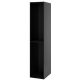 METOD high cabinet, black-grey, 40x60x200 cm
