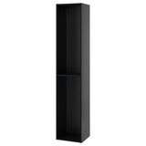 METOD high cabinet, black-grey, 40x37x200 cm