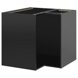 METOD corner base cabinet, black-grey, 88x60x80 cm