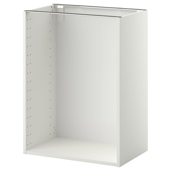 METOD base cabinet frame, white, 60x37x80 cm