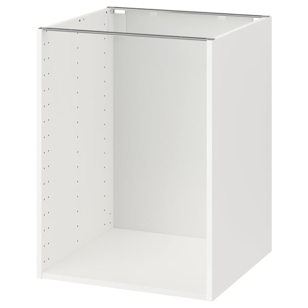 METOD base cabinet frame, white, 60x60x80 cm