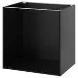 METOD base cabinet, black-grey, 80x60x80 cm