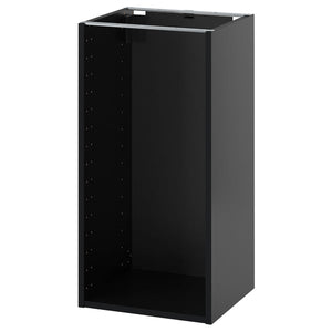 METOD base cabinet frame, black-grey, 40x37x80 cm