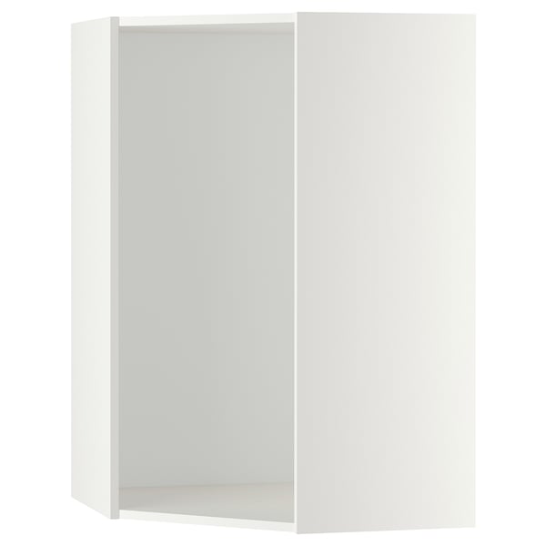 METOD corner wall cabinet, white, 68x37x100 cm