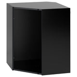 METOD corner wall cabinet, black-grey, 68x37x80 cm