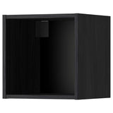 METOD wall cabinet, black-grey, 40x37x40 cm
