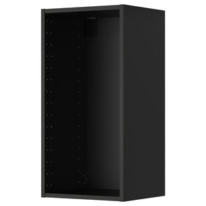METOD wall cabinet frame, black-grey, 40x37x80 cm