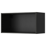 METOD wall cabinet, black-grey, 80x37x40 cm