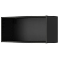 METOD wall cabinet, black-grey, 80x37x40 cm