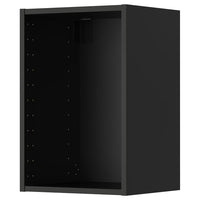 METOD wall cabinet, black-grey, 40x37x60 cm