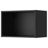 METOD wall cabinet, black-grey, 60x37x40 cm