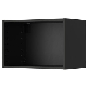 METOD wall cabinet, black-grey, 60x37x40 cm
