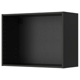 METOD wall cabinet, black-grey, 80x37x60 cm
