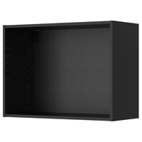 METOD wall cabinet, black-grey, 80x37x60 cm