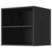 METOD top cabinet with ventilation, black-grey, 60x60x60 cm