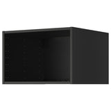 METOD top cabinet with ventilation, black-grey, 60x60x40 cm