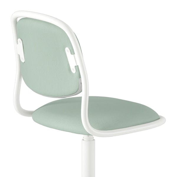 Ikea MICKE/ÖRFJÄLL - Desk and chair, white/light green