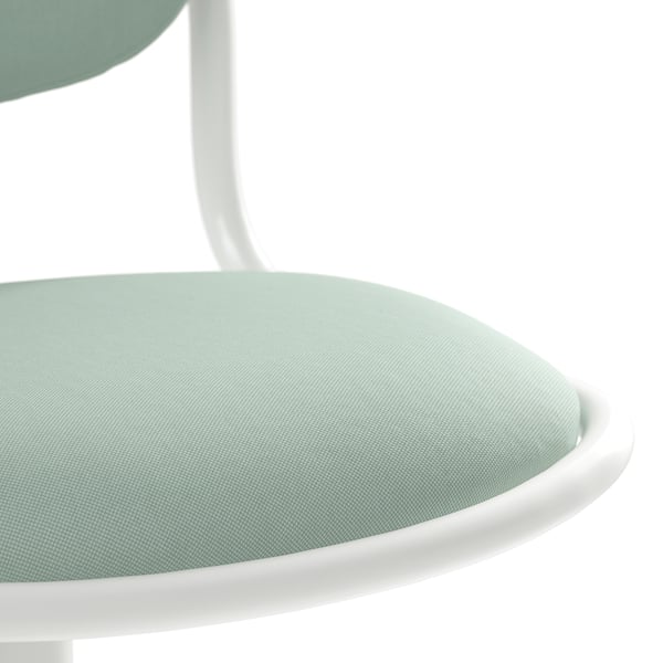 MICKE/ÖRFJÄLL desk and chair, white/light green