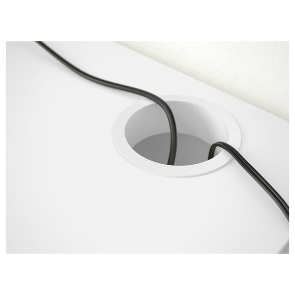 MICKE desk, white, 73x50 cm