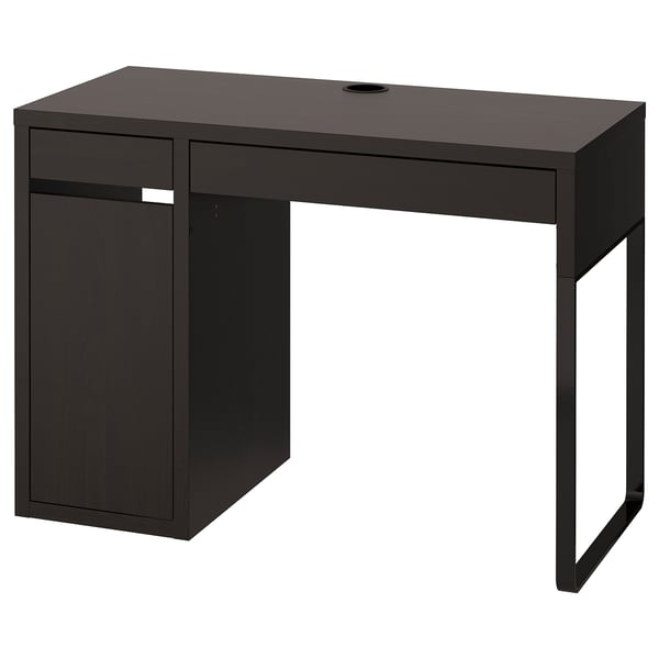 MICKE desk, white/anthracite, 105x50 cm