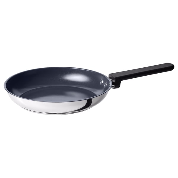 MIDDAGSMAT frying pan, non-stick coating/stainless steel, 24 cm