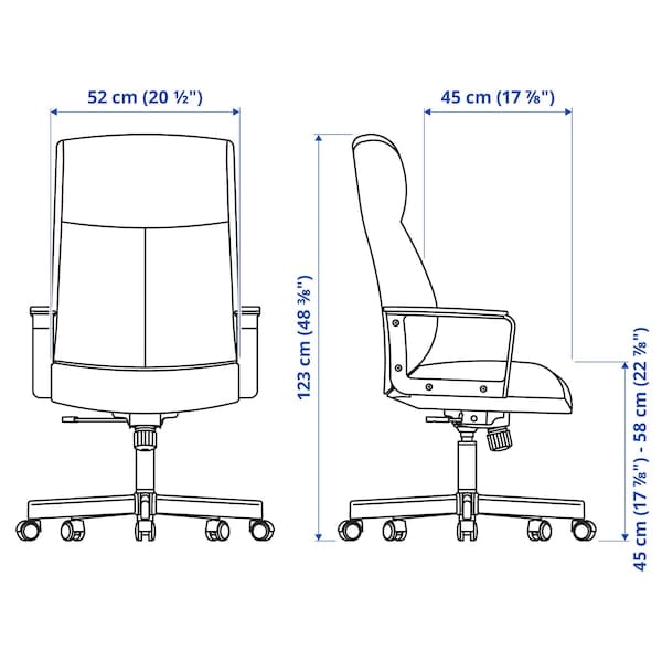 Ikea MILLBERGET Swivel chair - Murum ochre bruna ,