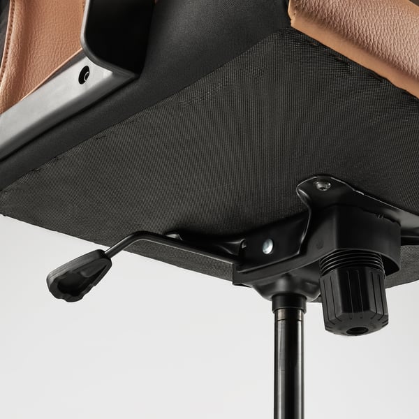 MILLBERGET swivel chair, Murum golden-brown, 50x123x70 cm