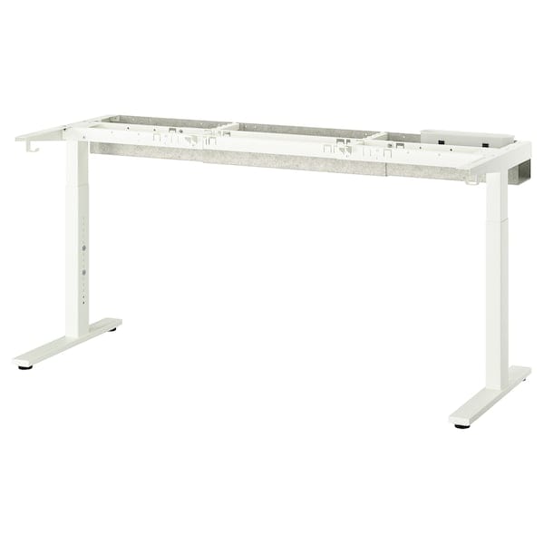 Ikea MITTZON - Desk base, white, 120/140/160x60 cm