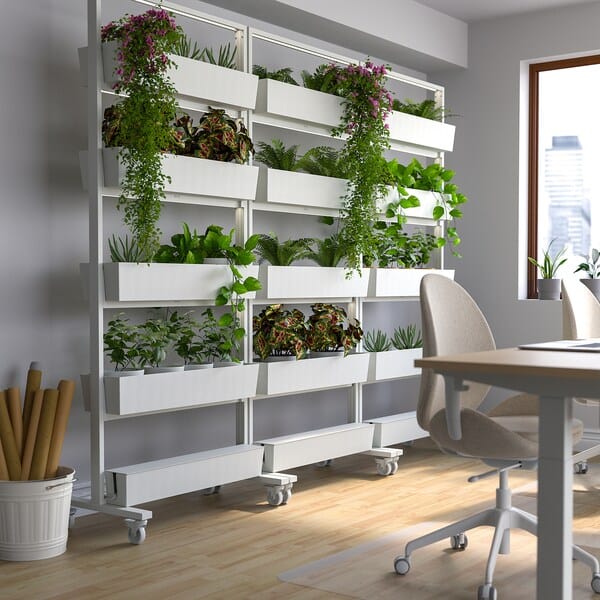 Ikea MITTZON - Container f frame w castors, white, 80x14 cm