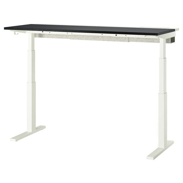 Ikea MITTZON - Additional top, black stain/ash veneer, 160x48 cm