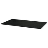 MITTZON table top, black stained/ash veneer, 120x68 cm