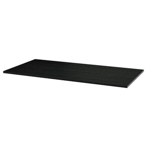 Ikea MITTZON - Additional top, black stain/ash veneer, 140x68 cm