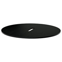 MITTZON table top, round/black stained ash veneer, 120 cm