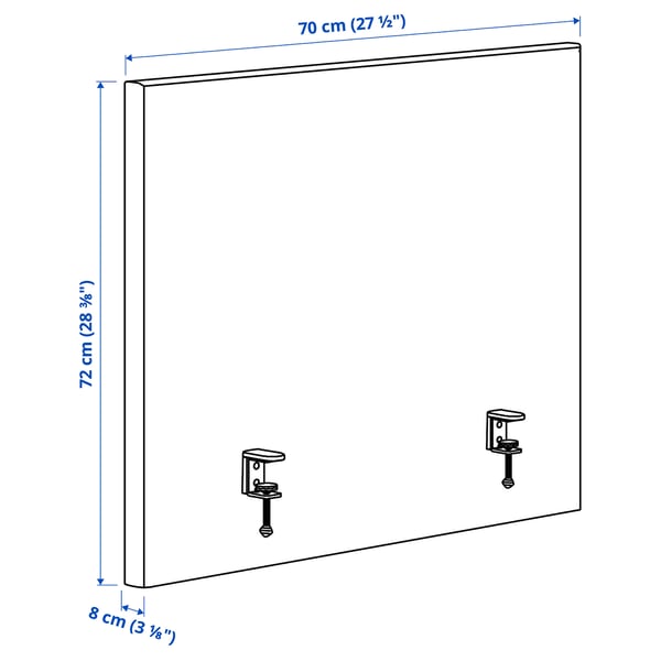 MITTZON acoustic screen for desk, Gunnared beige, 70x72 cm